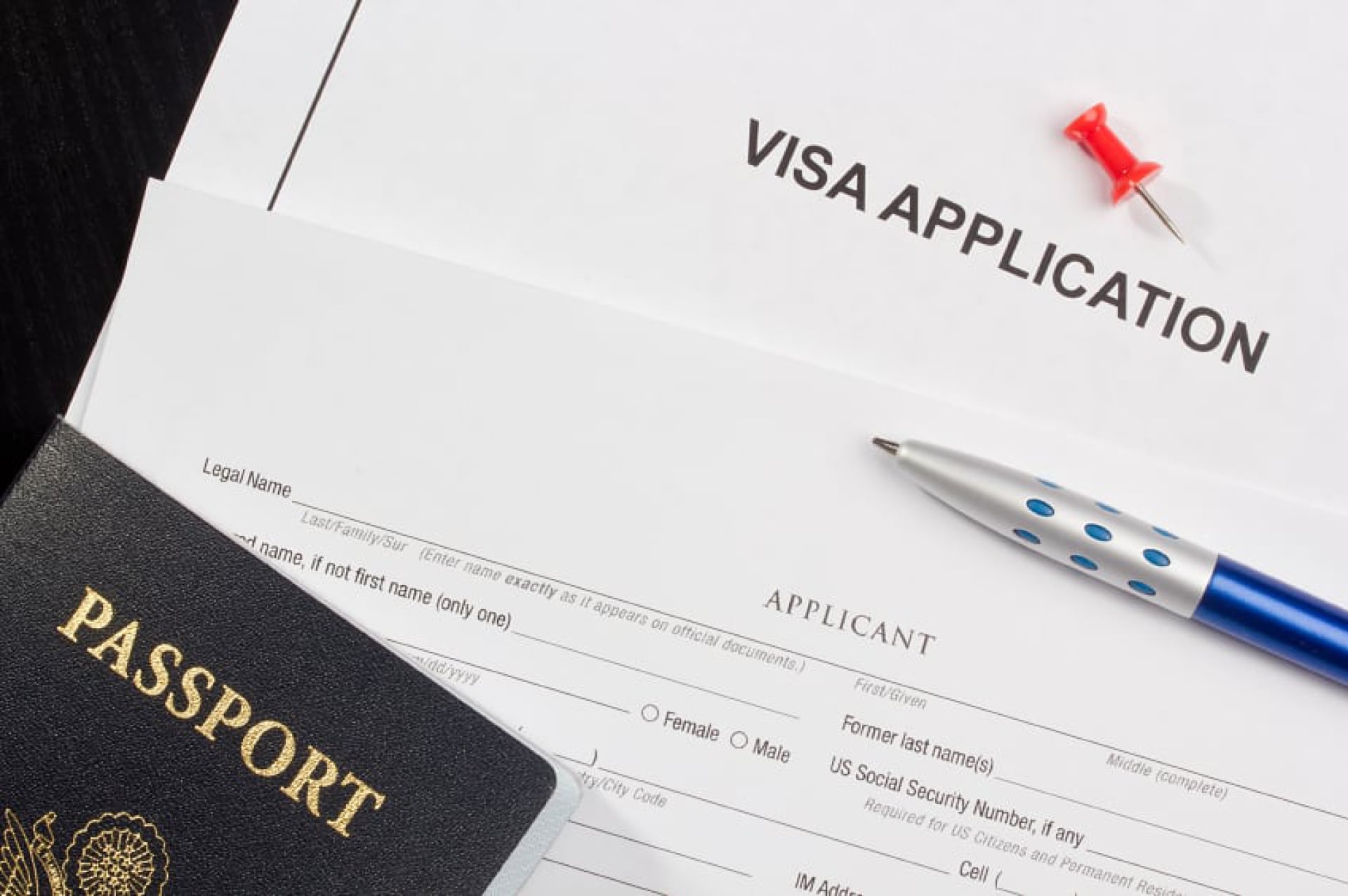 Visa application photo